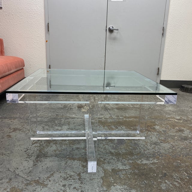 Brand New Kravet Thompson Square Coffee Table + Ottomans Chairish