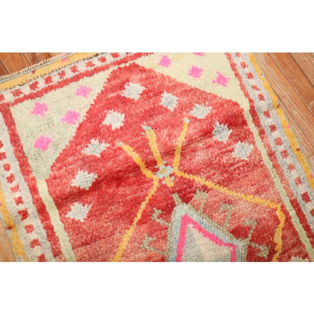 Mid 20th Century Turkish Tulu Scatter Size Rug - 2'6" x 4'1" For Sale - Image 10 of 18