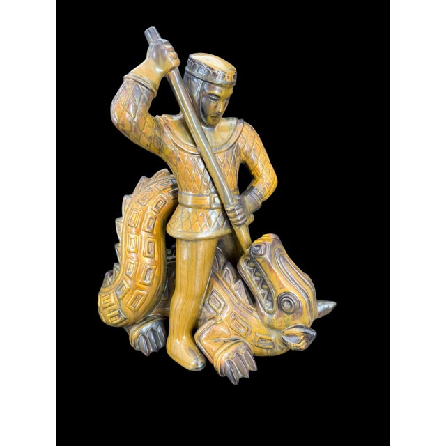 Ceramic Gunnar Nylund, Saint George and the Dragon, 1950s, Stoneware For Sale - Image 7 of 7