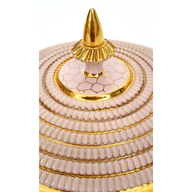 1960s Pink Bowl Candy Dish Aldo Londi Seta Style For Sale - Image 9 of 11