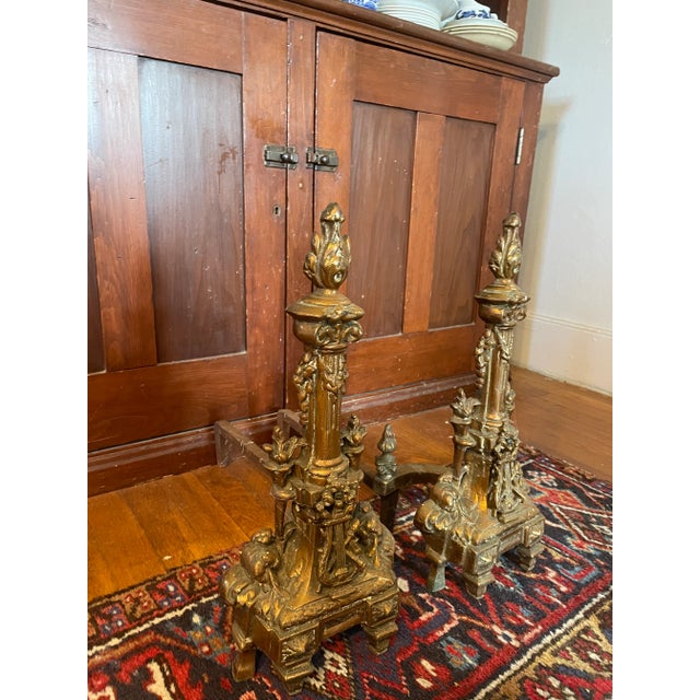 Very special pair of classical French bronze and androids.