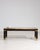 Mid-Century Modern 1960s Wood & Brass Coffee Table With Glass Covered Relief Of Galloping Horses For Sale - Image 3 of 8