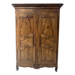 Louis XV Style Wardrobe in Walnut, 18th Century For Sale
