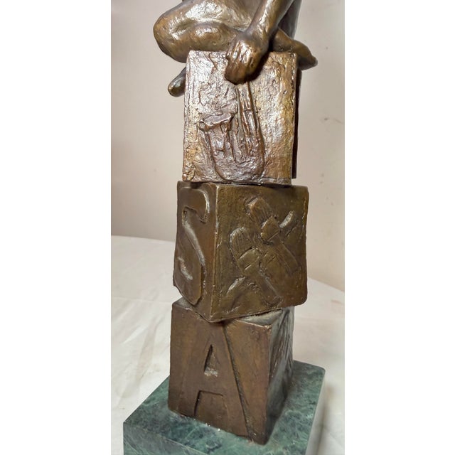 Figural Bronze Dorothy Maynor Music Sports Entertainment Trophy Award Statue Art For Sale - Image 4 of 16