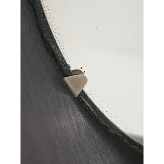 Metal Mid-Century Ebanil Wall Mirror by Gino Colombini for Kartell, Milan, Italy, 1960s For Sale - Image 7 of 15