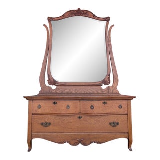 Antique Oak Vanity For Sale