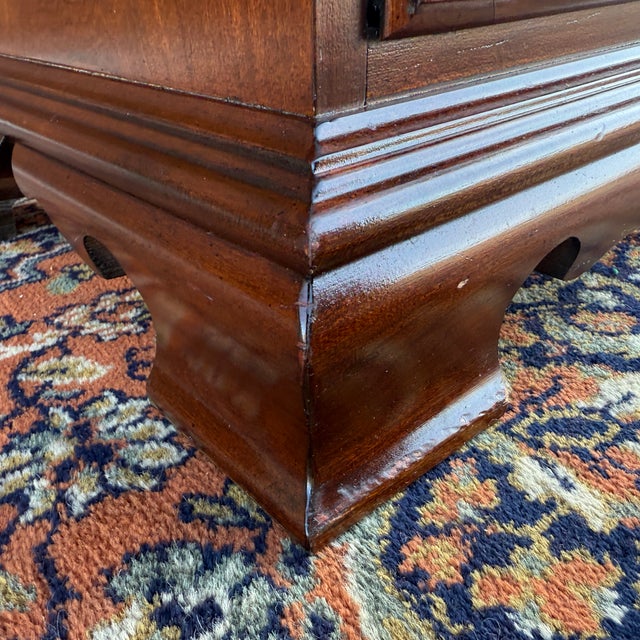 Vintage Thomasville Chippendale Collector's Cherry Nightstand Cabinet With Drawer For Sale - Image 14 of 17