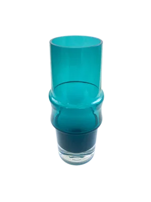 Extra Large Mid-Century Scandinavian Green Glass Vase by Tamara Aladin for Riihimaki, 1960s