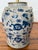 Chinoiserie Chinoiserie Hand Painted Ceramic Ginger Jar Lamp With Blue Dragons For Sale - Image 3 of 8