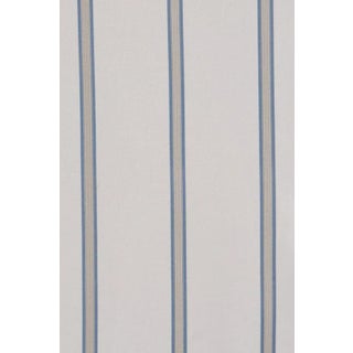 Raleigh Stripe Blue Fabric - Sample For Sale