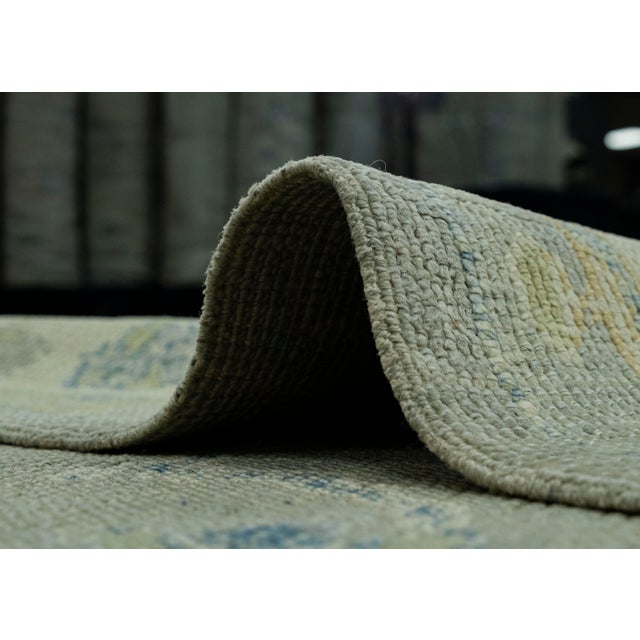 Gray Turkish Oushak Rug 5'3" x 9'4" #18020 For Sale - Image 8 of 8