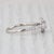 0.75ctw Round Diamond Halo Engagement Ring 14k White Gold Size 6.5 Cathedral For Sale - Image 4 of 8