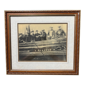 Framed Antique Nautical Photograph