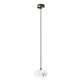 Oval Pendant Lamp by United Alabaster For Sale