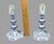 Ceramic Vintage Pair of Delft Royal Goedewoagen Blue & White Candlesticks Holland For Sale - Image 7 of 9