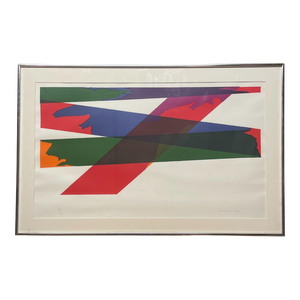 Original 1969 Piero Dorazio Abstract Italian School Lithograph - Color Field