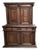 17th Century Italian Baroque Walnut Cabinet With Rich Carvings For Sale