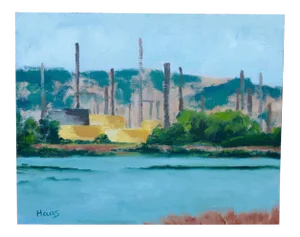Refinery, Contemporary Modern Oil Landscape