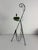 Black Floor-Standing Ashtray with Magazine Rack in Enameled Wrought Iron, 1950s For Sale - Image 8 of 10