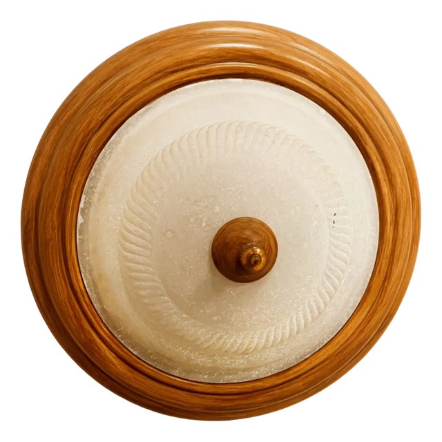 Vintage Wall Lights in Ceramic with Glass For Sale