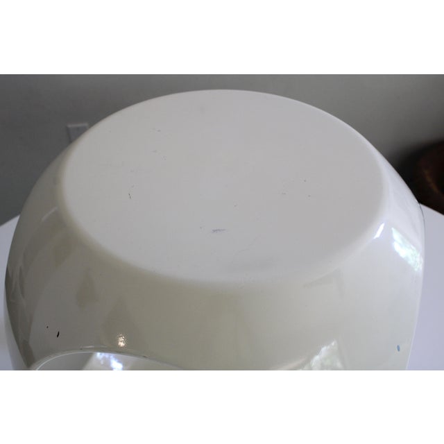 Vintage 60s 70s Space Age Fiberglass Side Table Stool Attributed to Luigi Colani For Sale - Image 10 of 11