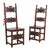 18th Century Pair of Italian Baroque-Style Walnut Side Chairs For Sale