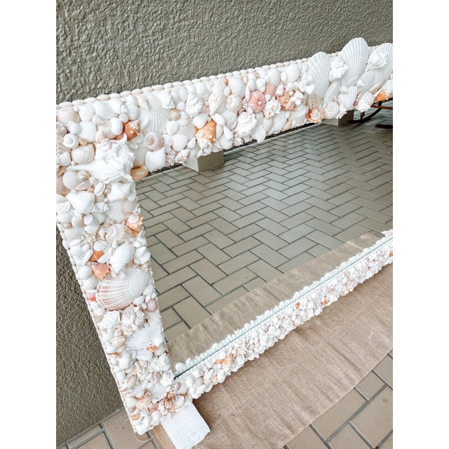 Not Yet Made - Made To Order Large Seashell Mirror for Wall, Shell Mirror for Coastal Luxury Home For Sale - Image 5 of 9