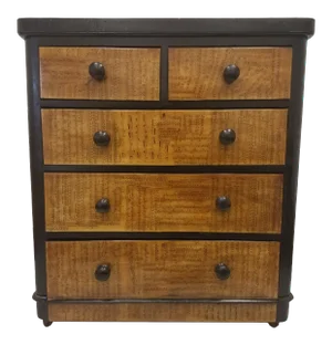 Traditional Music Sheet Decoupage on Uk Chest of Drawers