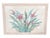 Contemporary Oversized Sculptural Floral Painting in Turquoise, Pink & Gold, Signed S. McGrow 50 × 40 Inches For Sale - Image 3 of 8