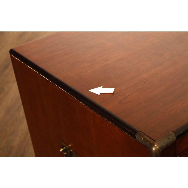 National Mt. Airy Campaign Style Dresser For Sale - Image 16 of 18