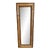 Vintage Bamboo Wall Mirror For Sale