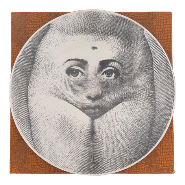 Mid-Century Tema E Variazioni Fornasetti #218 Plate For Sale