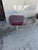 Plastic Vintage Hollywood Regency Sculptural Lucite Swivel Dining Chairs With Burgundy Seats – Set of 4 For Sale - Image 7 of 12