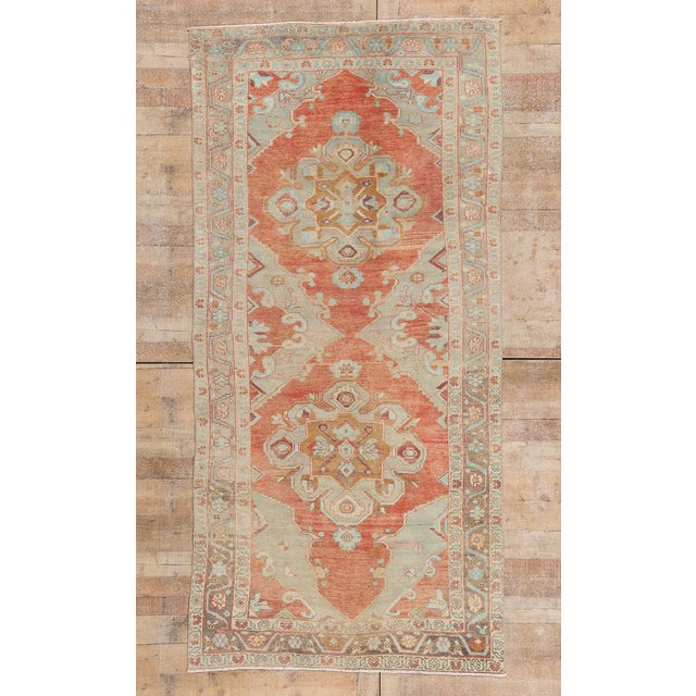 Vintage Turkish Oushak Rug, 04'07 X 09'06 For Sale - Image 10 of 10
