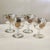 Czechoslovakia 1960s 24k Gold Encrusted Crystal Sherbet Champagne Coupe Glasses Barware Set - Set of 4 For Sale - Image 4 of 12
