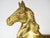 Vintage Large Solid Gold Brass Horse Figurine For Sale - Image 6 of 10