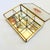 Metal Vintage Brass and Glass Divided Box With Dried Flowers - Jewelry Box or Organizer For Sale - Image 7 of 12