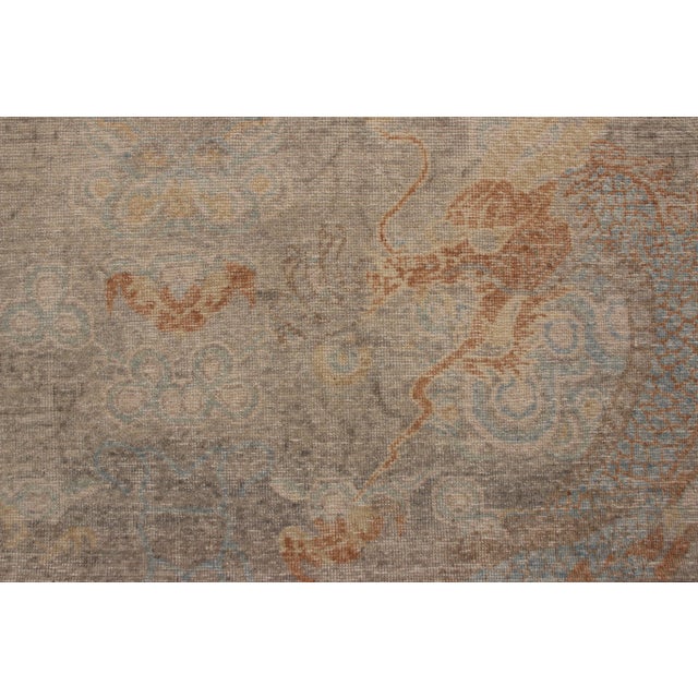Not Yet Made - Made To Order Handknotted Multi Patterned Chinese Dragon Rug, Pale, 10'x14' For Sale - Image 5 of 7