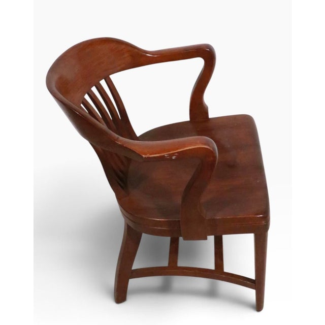 Gunlocke Vintage Bank of England Jury Chair For Sale - Image 4 of 5