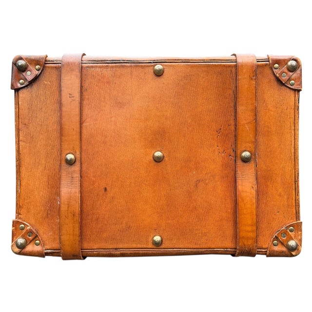 Vintage English Tanner Krolle & Co. Ltd. For Harrods Leather Gladstone Bag For Sale - Image 18 of 18
