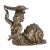 Traditional Early 20th Century Fantasy Snail Maiden Bronze Inkwell Holder For Sale - Image 3 of 8