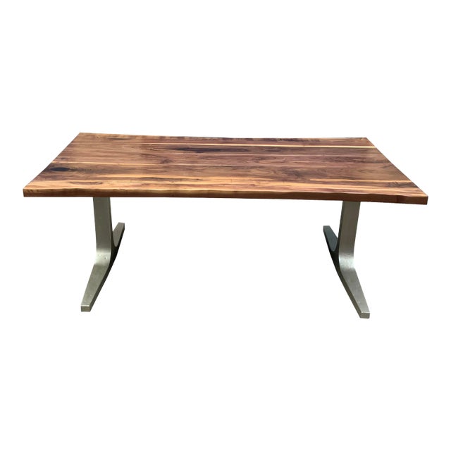 Modern Medellin Solid Walnut Dining Table For Sale