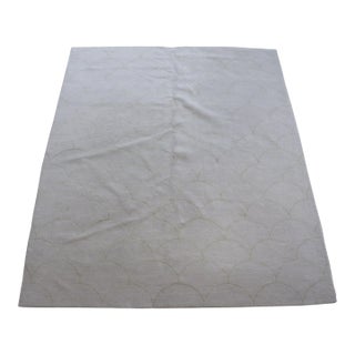 Restoration Hardware Ben Soleimani Indian Scalloped Wool Tufted Area Rug 8 X 10' For Sale