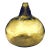 1970's Blown Olive Green Art Glass Demijohn Bottle For Sale