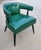 Emerald 1960s Emerald Green Tufted Tub Chair Attributed to Lenoir Furniture For Sale - Image 8 of 9