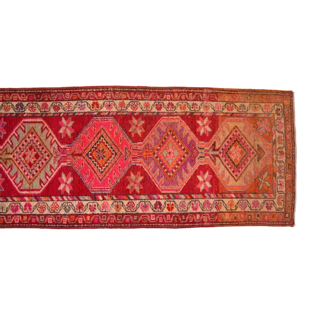 1970s Colorful Runner Kurdish Herki Hand-Knotted Rug For Sale - Image 10 of 12