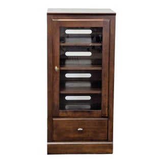 Vintage Ethan Allen One Drawer Media Cabinet For Sale