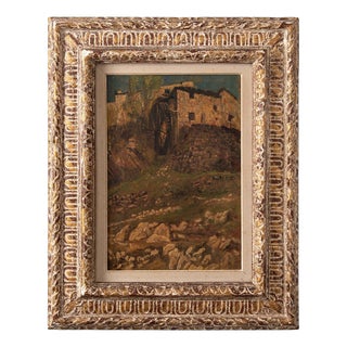 Fernand Combes, The Mill, Early 20th Century, Oil Painting on Canvas For Sale
