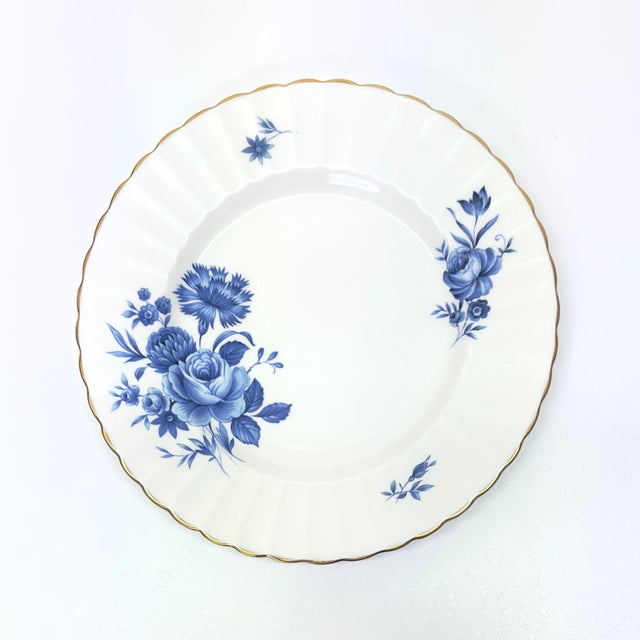 Eclectic Multi-Era Blue Pink Gold & White Side Plate Curation - Group of 18 For Sale - Image 16 of 17