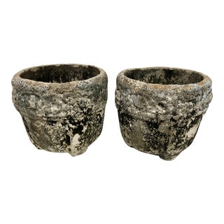 Early 1900s New Orleans Concrete Urn Planters - a Pair For Sale